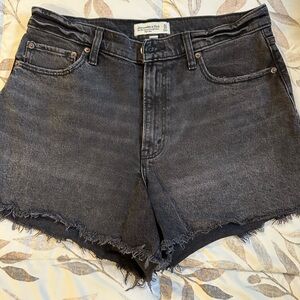 Women's Abercrombie & Fitch Black Denim Shorts